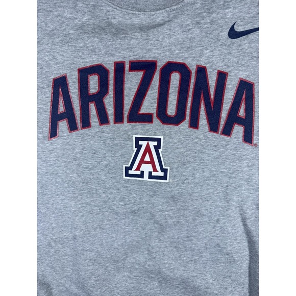 Arizona Wildcats Sweater Mens Medium Gray NCAA Basketball Nike Crewneck Pullover - Picture 4 of 9